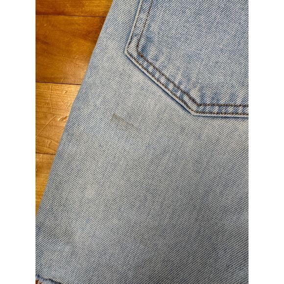 Vintage 90s Jean Shorts by Cristina, High Rise Light Wash Cutoff, W24", Fits 0-2 - Picture 3 of 10